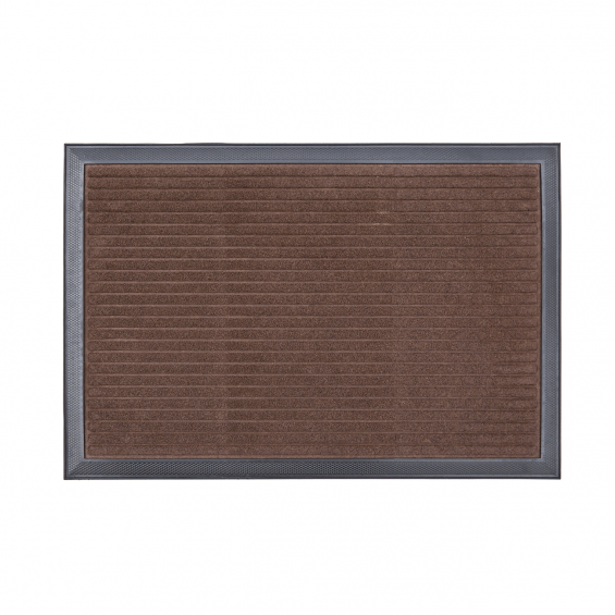 Covor intrare dreptunghiular mocheta si cauciuc 60x40cm