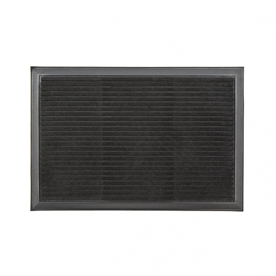 Covor intrare dreptunghiular mocheta si cauciuc 60x40cm