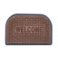 Covor intrare semioval textil/cauciuc 60x40cm