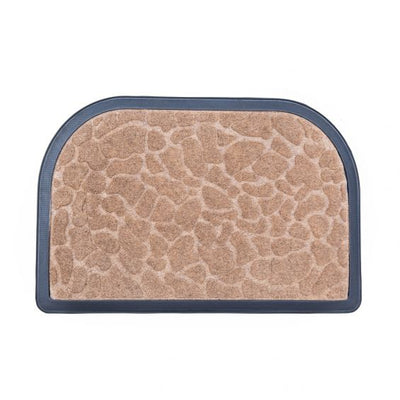 Covor intrare mocheta semioval, 60x40 cm, Stone