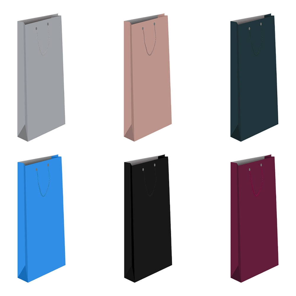 Punga cadou unicolora, pentru sticle 12x36x9 cm