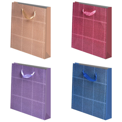 Punga cadou unicolora, Jeans, 50x70x20 cm