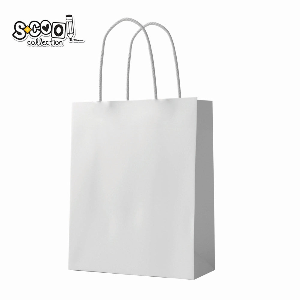Punga hartie Craft, alba, 26x32x12 cm, 150 gr - S-COOL