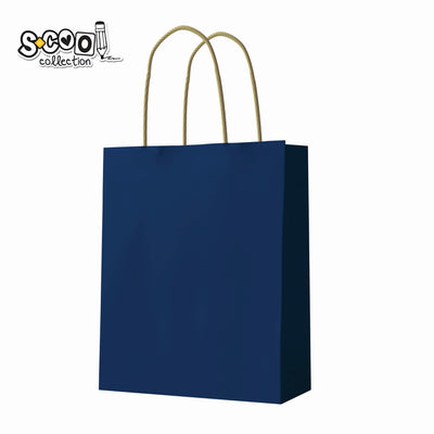Punga hartie Craft, albastra, 18x23x10 cm, 150 gr - S-COOL