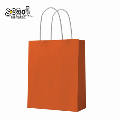 Punga hartie Craft, portocalie, 18x23x10 cm, 150 gr - S-COOL