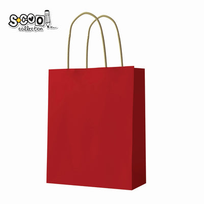 Punga hartie Craft, rosie, 26x32x12 cm, 150 gr - S-COOL