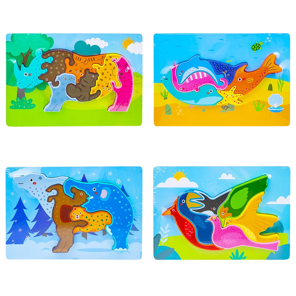 Puzzle din lemn 22x14.7x1.2 cm