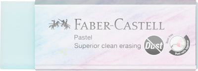 Radiera Faber-Castell Dust-Free 20 editie Pastel pentru creioane grafit stergere cu putine reziduuri si ambalaj protector