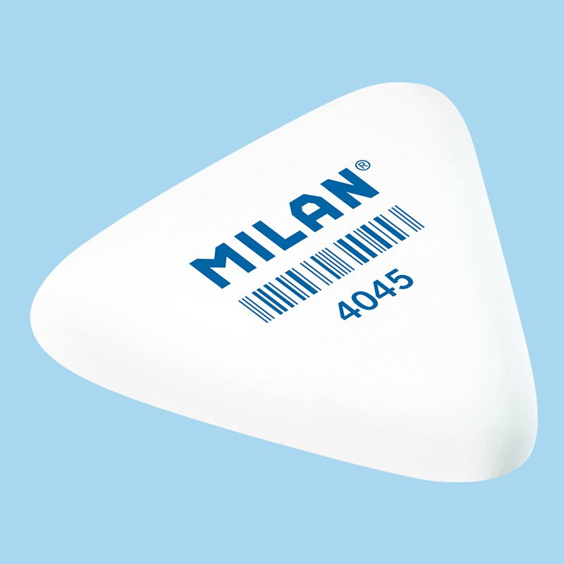 Radiera Milan 4045 forma triunghiulara din cauciuc sintetic moale pentru stergere precisa creion grafit