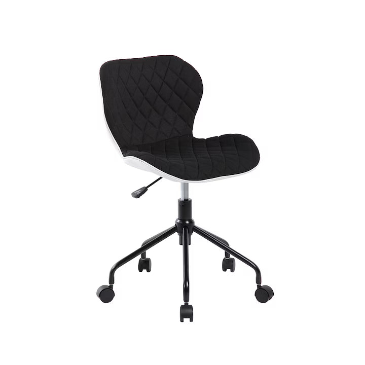 Scaun Bogota, textil, Negru/Alb