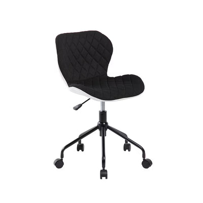 Scaun Bogota, textil, Negru/Alb