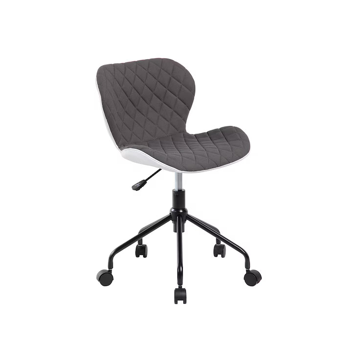 Scaun Bogota, textil, Gri/Alb