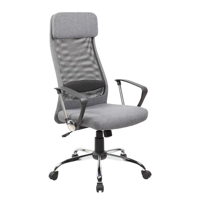 Scaun de birou ergonomic Klaus, stofa/mesh, Gri
