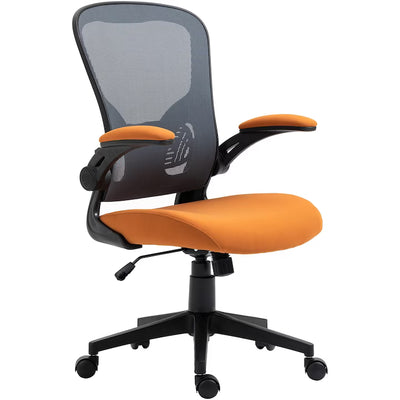 Scaun birou Flex, mesh, Negru/Portocaliu