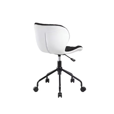 Scaun Bogota, textil, Negru/Alb