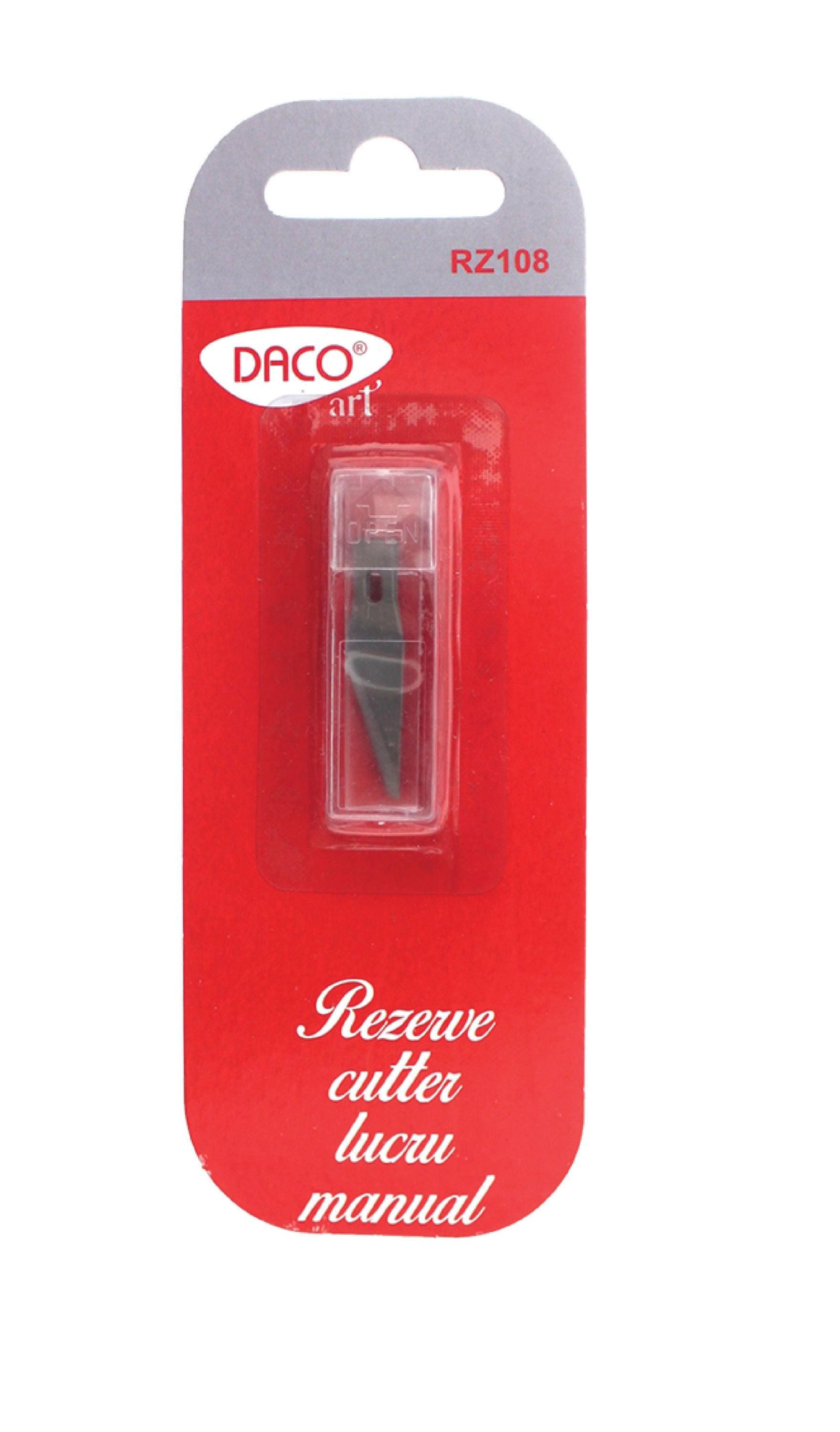 Set de 5 lame de rezervă pentru cutter Dacoart de 8 mm, ideale pentru tăieturi precise în proiecte de lucru manual