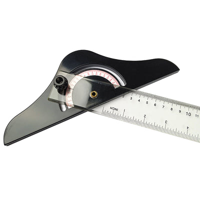 Rigla Plastic Transparent T (Teu) Cap Rotativ Cu Raportor, 80 Cm Evoffice