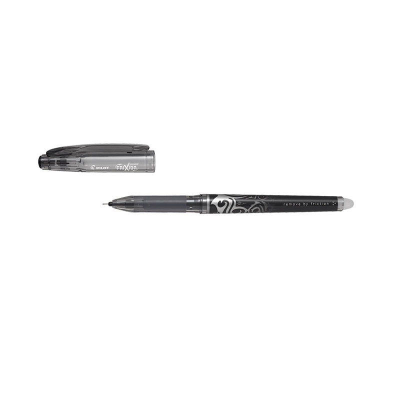 Roller gel, 0.5mm, cu radiera de stergere Frixion Point Pilot - negru