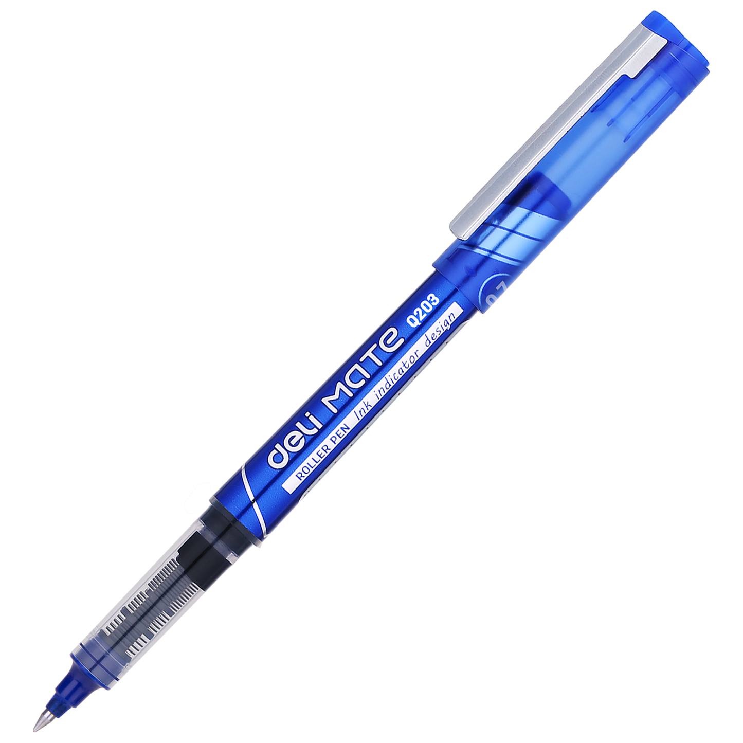 ROLLER FREE INK 0.7MM ALBASTRU DELI