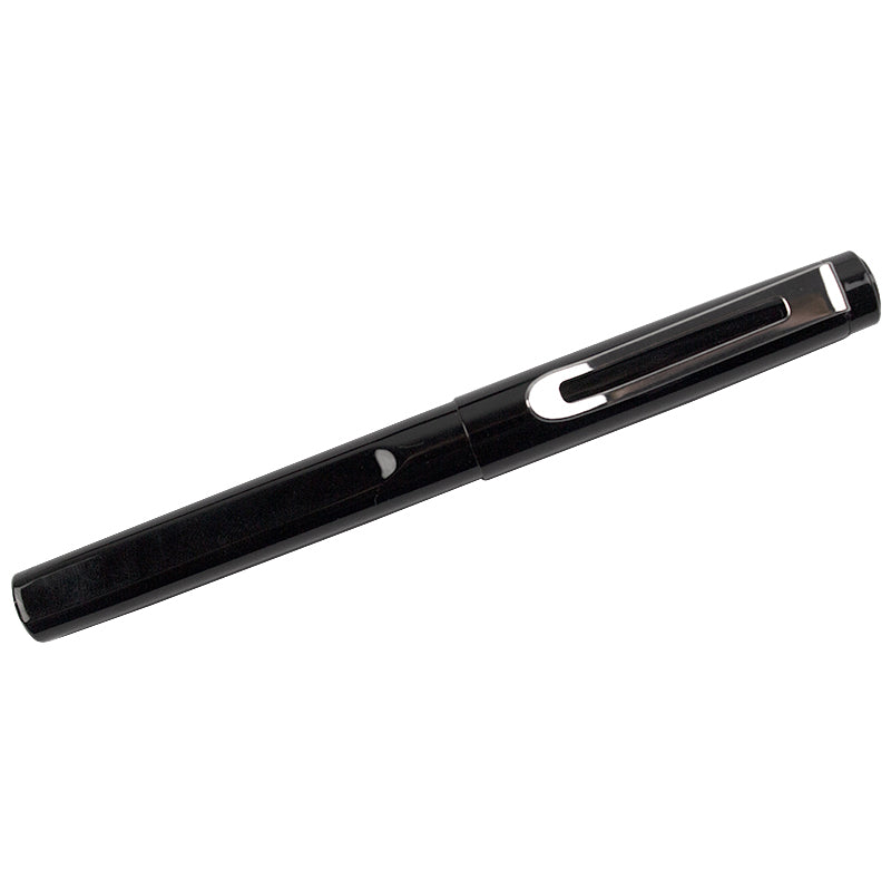 Roller metalic negru cu accesorii cromate,in cutie imitatie piele EVOffice