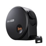 Ruleta otel 3M*16MM  neagra DELI