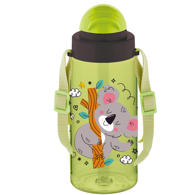 Sticla Apa Pentru Copii Tritan 500Ml Cu Pai Si Curea Transport