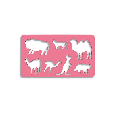 Sablon 7 animale salbatice, 21x18,5 cm - Koh-I-Noor