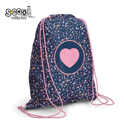 Sac sport PINK HEART, 46x35.5 cm - S-COOL