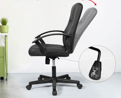Scaun Birou Executive imitatie piele, Sistem Roti Nylon Deli