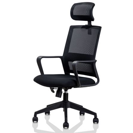 Scaun birou Executive spatar mesh, roti nylon, tetiera DELI