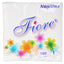 Servetele masa albe 25x25cm Fiore 1 strat 100buc