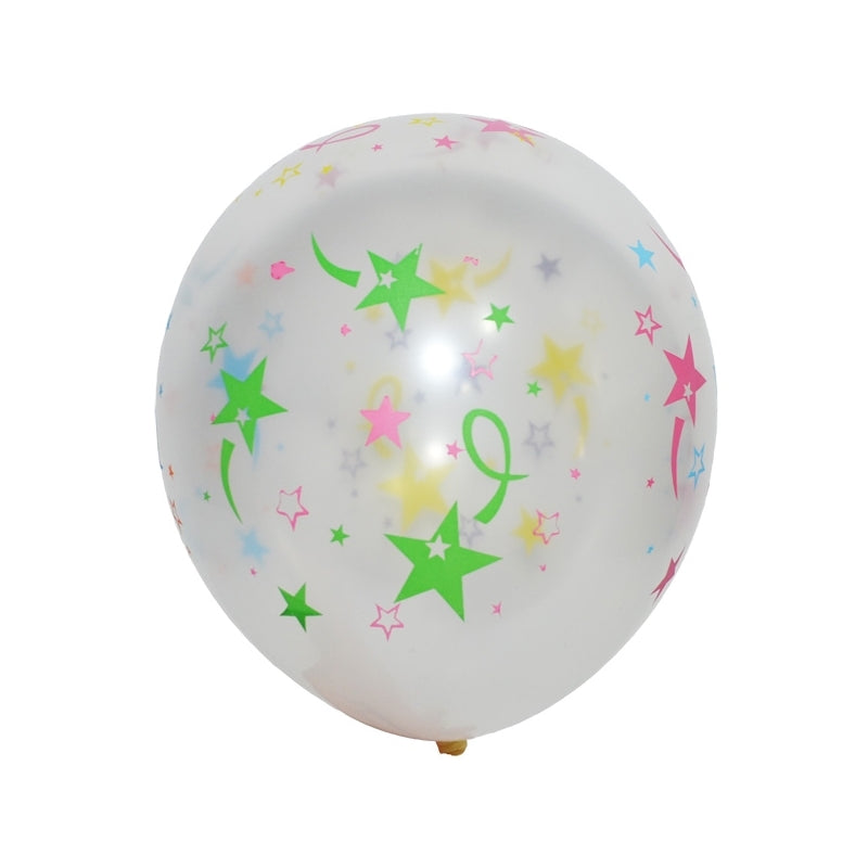 Set de 100 baloane colorate cu desene imprimate, de 2.5g, ideale pentru petreceri, aniversări și evenimente
