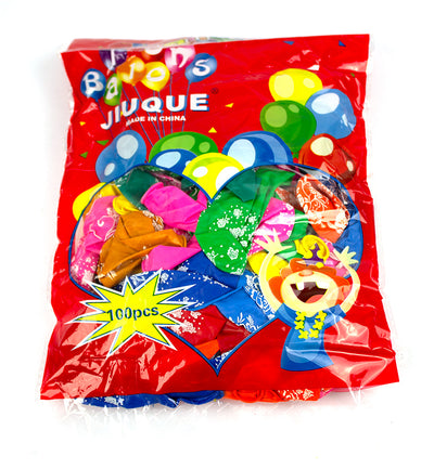 Set generos de 100 de baloane aniversare Happy Birthday din latex (30 cm), multicolore, ideale pentru decorarea petrecerilor de zi de naștere și evenimente festive