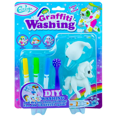 Set creativ, Animalute fantastice care pot fi desenate si spalate