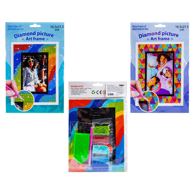 Set creativ, Rama foto cu diamante, 16.5x21.5 cm