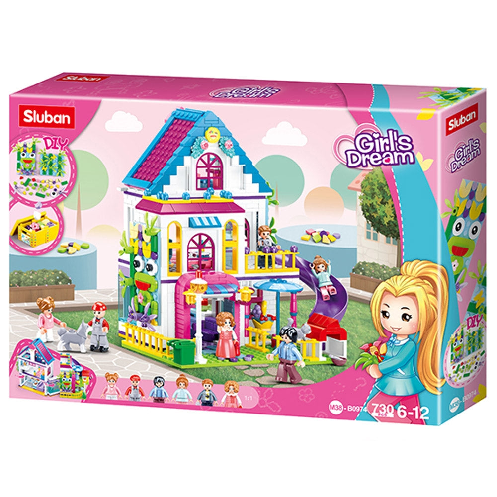 Set de constructie Girl's Dream, 730 piese, Vila familiei