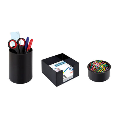 Set plastic birou suport instrumente de scris, cub hartie, agrafe Ark