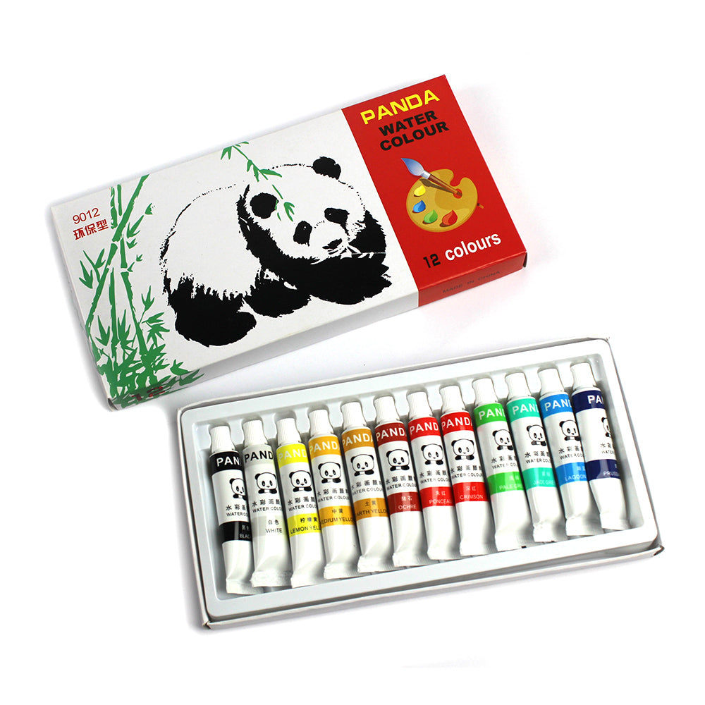 Set de 12 tuburi mici de vopsea tempera de 8 grame cu pigmenti naturali si finisaj permanent pentru pictura scolara