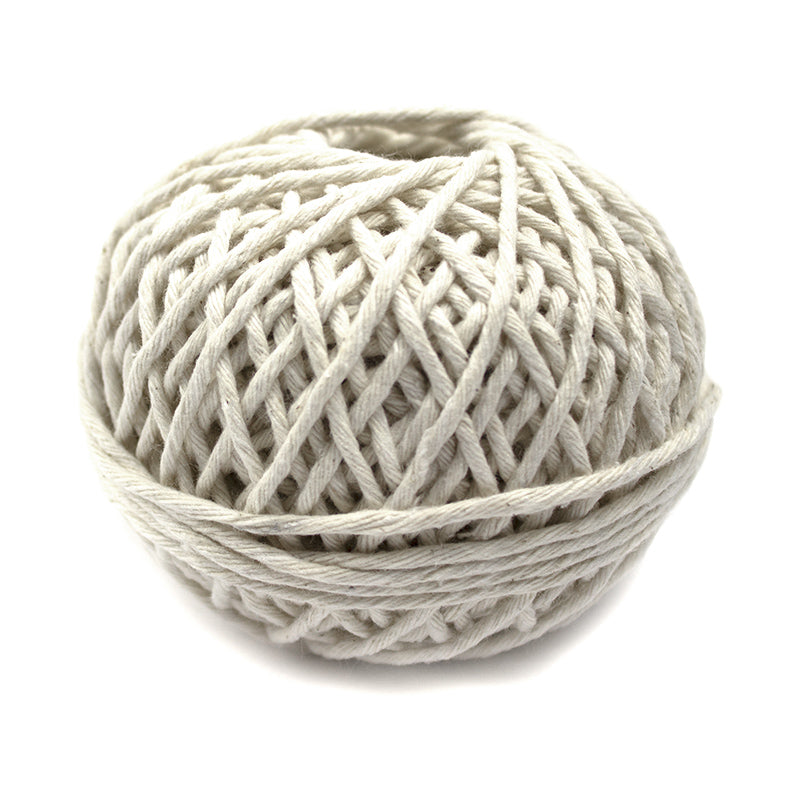Grămada de sfoară din bumbac 100% de 80g, fir de 0.3 mm, ideală pentru uz casnic, agricol, industrial și ambalare.