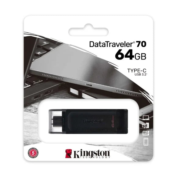 Kingston Datatraveler 70 Usb-C Flash Drive 64GB