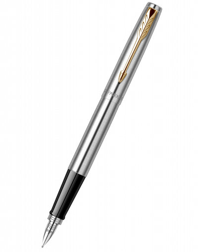 Stilou Din Otel Inoxidabil Sablat, Accesorii Cromate Si Penita Din Iridium Parker
