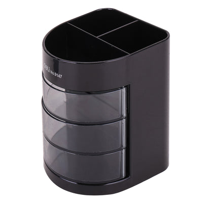 SUPORT BIROU 6 COMPARTIMENTE NEGRU DELI