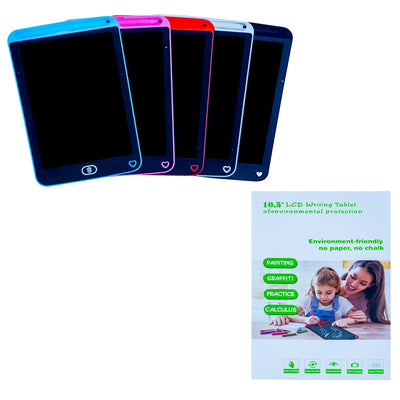 Tablita pentru scris, LCD, 10,5 inch, cu baterii, rama diverse culori