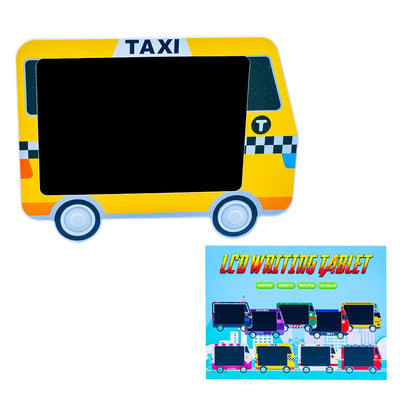 Tablita pentru scris, LCD, 12 inch, cu baterii, rama taxi