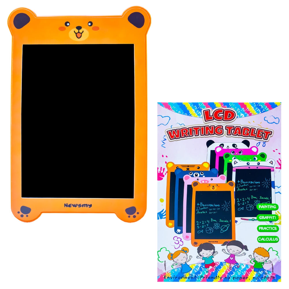 Tablita pentru scris, LCD, 12 inch, cu baterii, rama tigru