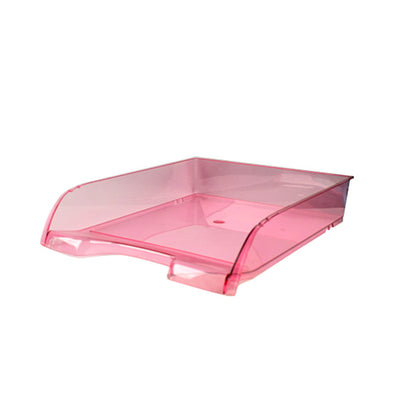 Tavita plastic documente transparent rosu Ark