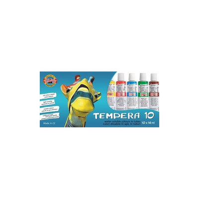 Tempera 16 ml 10 culori|set - Koh-I-Noor