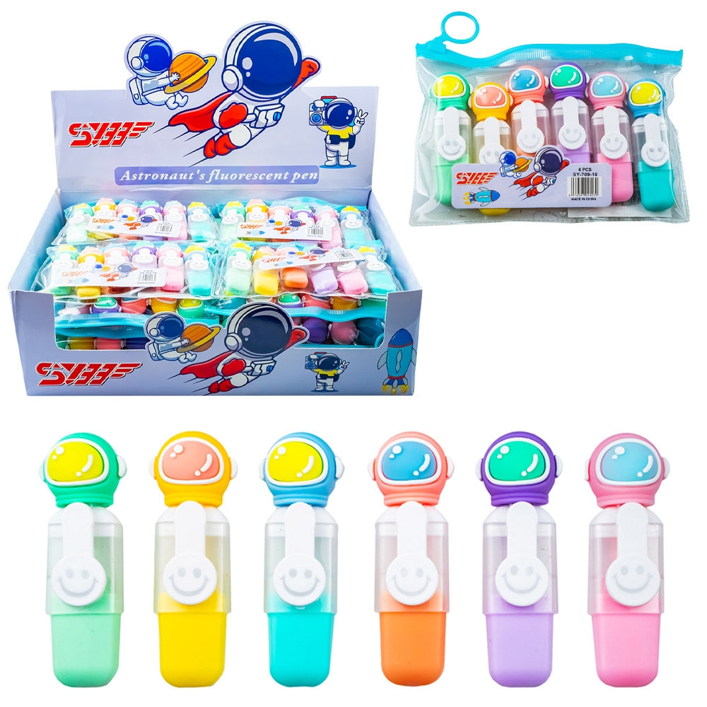 Text markere pentru copii, Astronaut, 6 buc/set