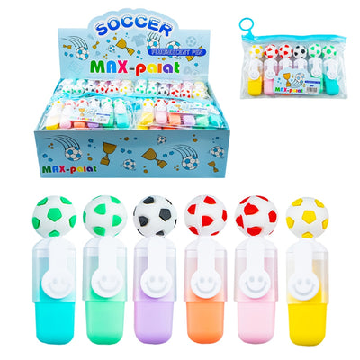 Text markere pentru copii, Fotbal, 6 buc/set