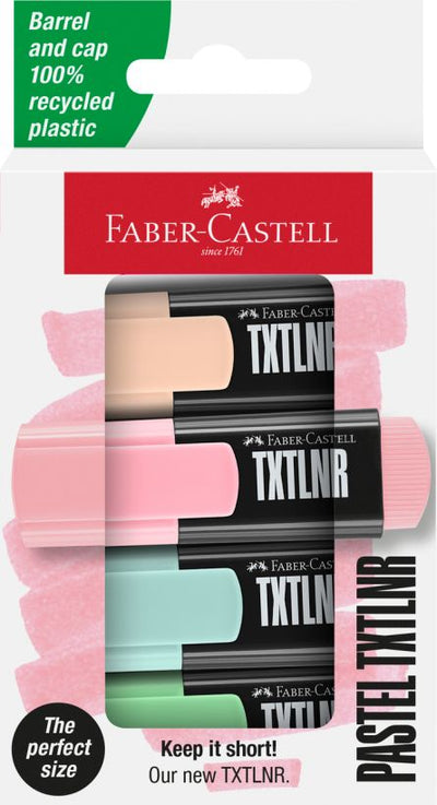 Textmarker Mini Set 4 Pastel Faber-Castell